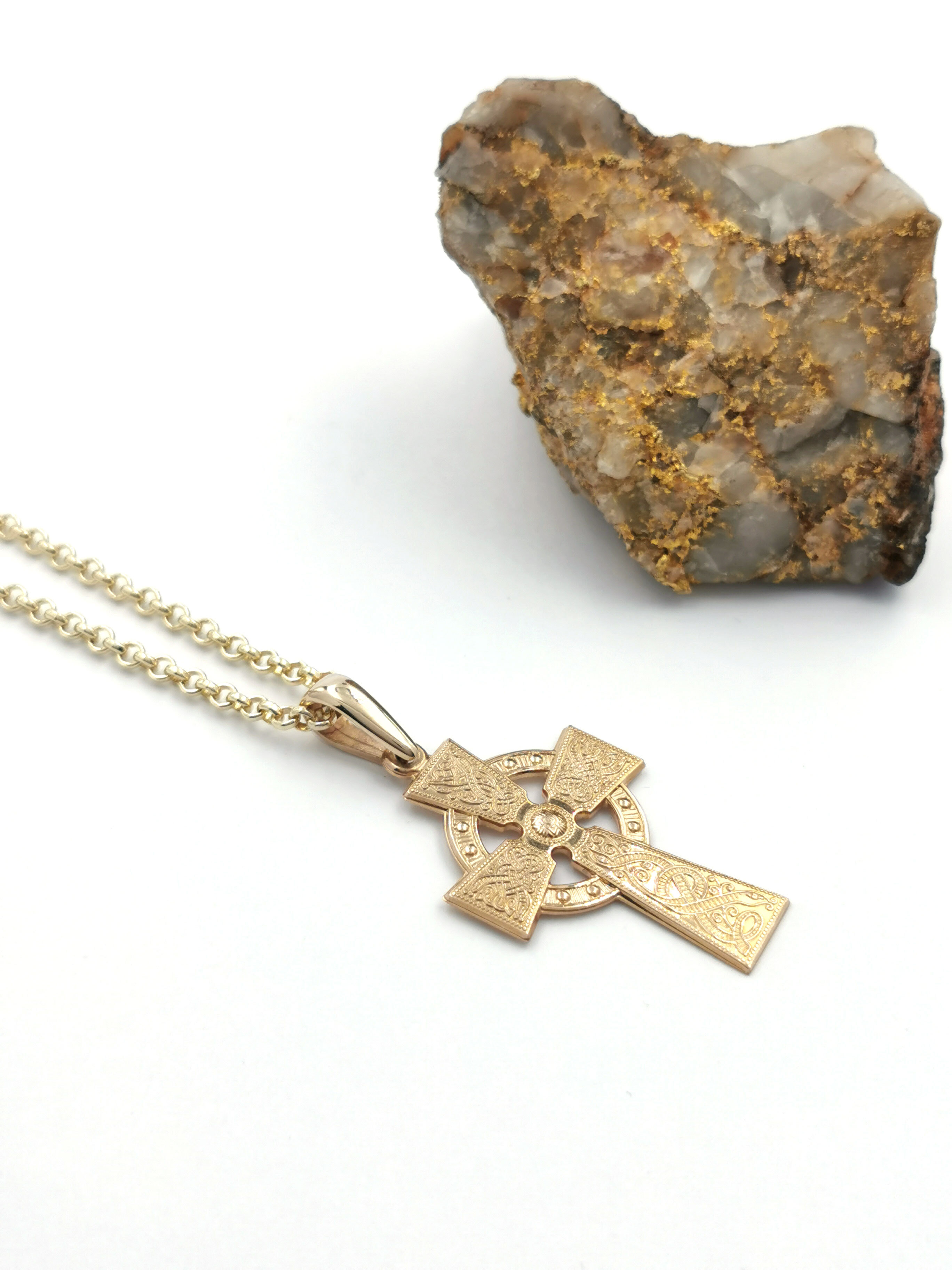 Shield hot sale cross necklace