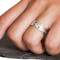 Mens Claddagh 6.5mm Ring in Real White Gold & Yellow Gold - Model Photo - Gallery