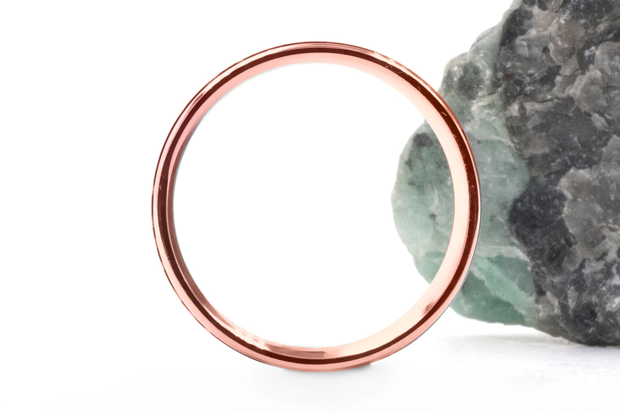 Genuine 18K Rose Gold Celtic Knot 5.0mm Ring With a Cerin Finish