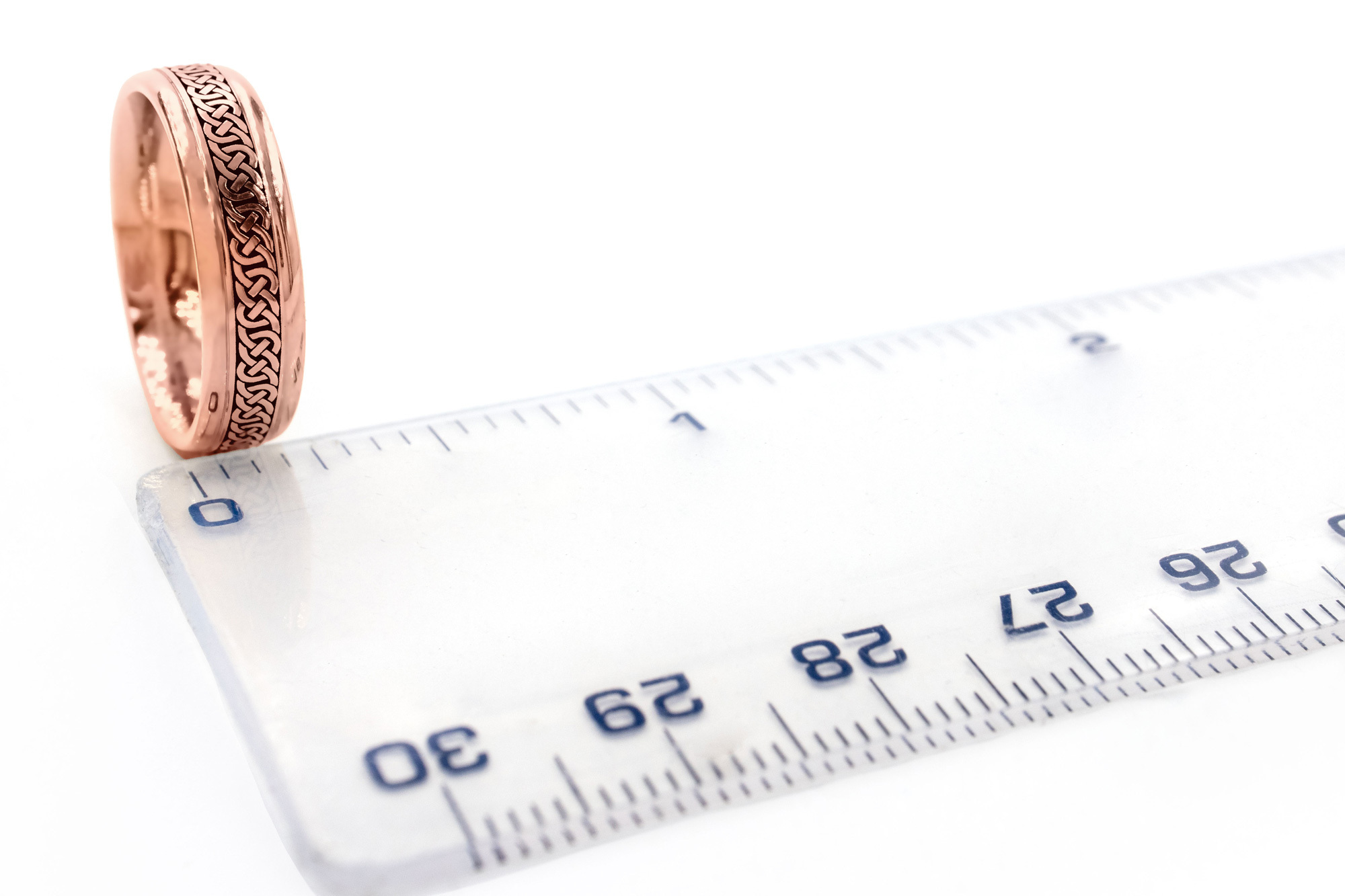 Gorgeous Cerin Rose Gold Celtic Knot 5.0mm Ring