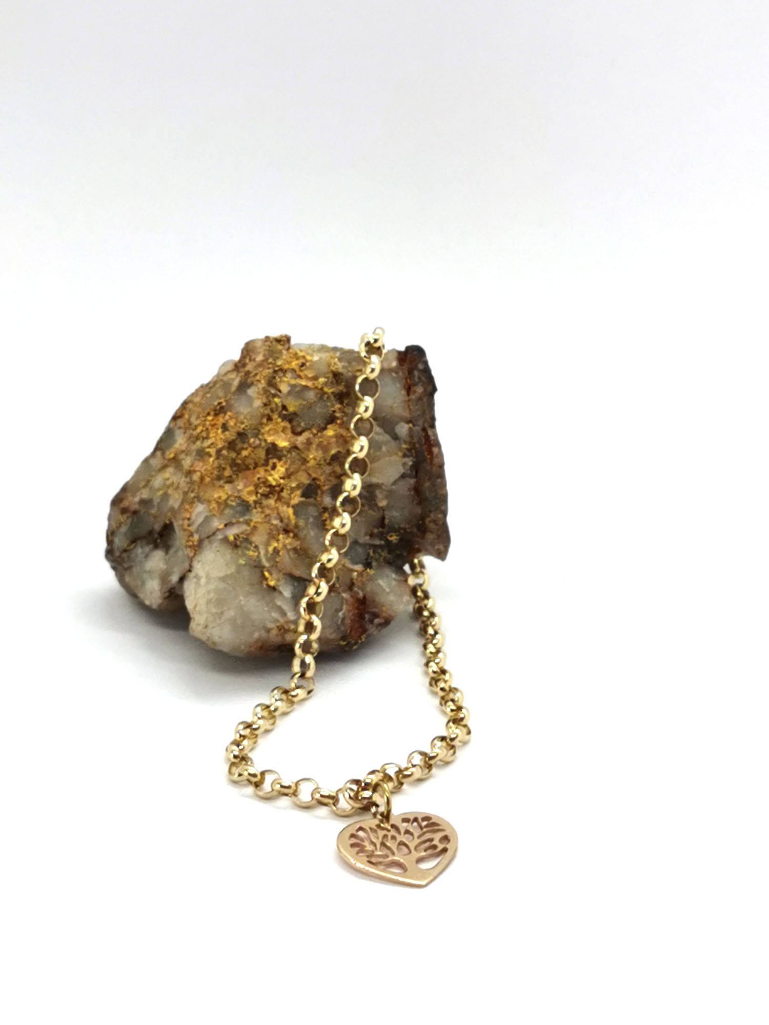 Womens Irish 9K Yellow Gold Tree of Life Bracelet