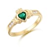 9K Gold with Emerald CZ