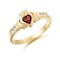 Attractive 9K Yellow Gold Claddagh Ring For Women - Gallery