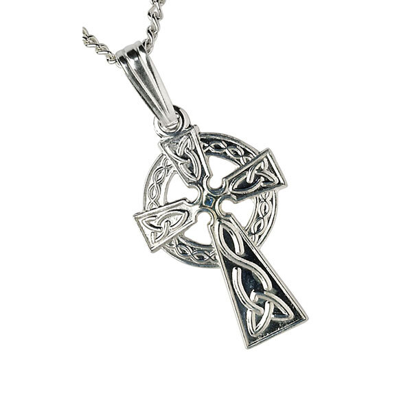 Celtic Cross - Shown with Light Cable Chain