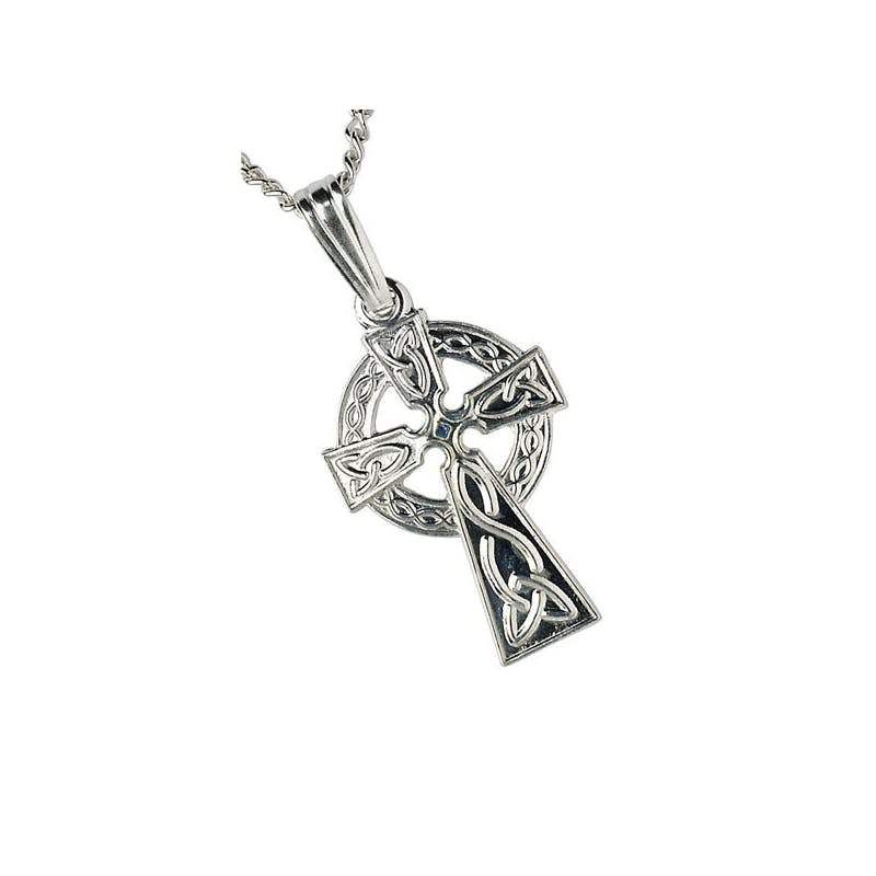 Sterling Silver Traditional Celtic Cross Necklace,… | My Irish Jeweler