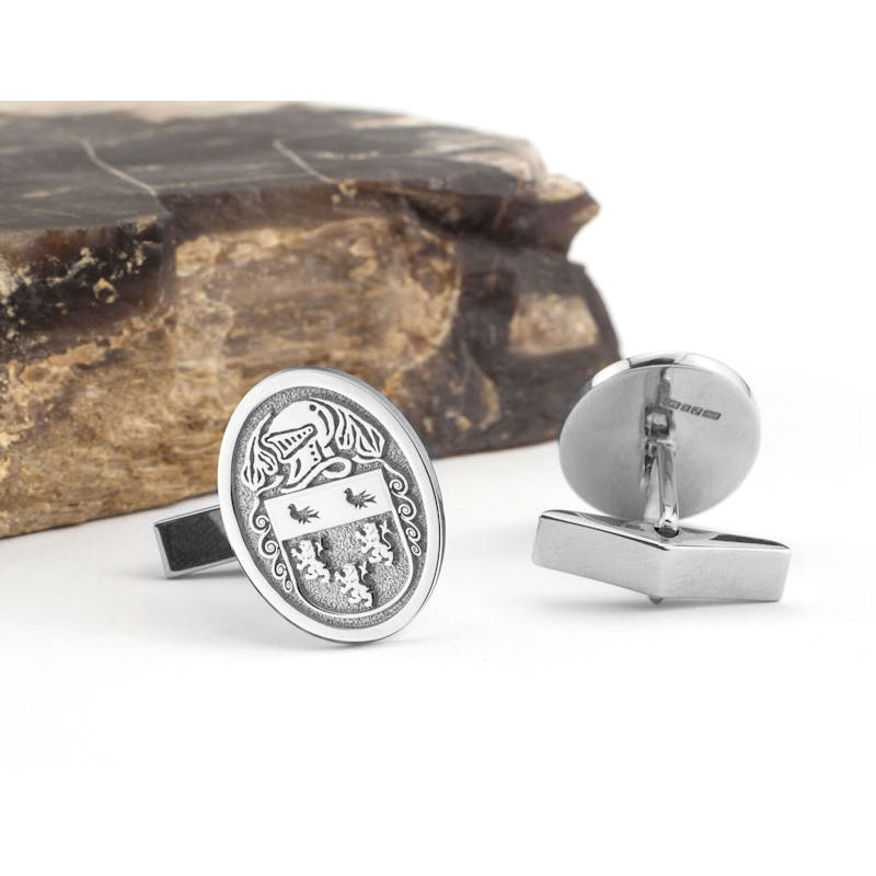Family Crest Cufflinks with your own Coat of Arms