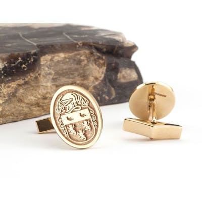 Family Crest Cufflinks with your own Coat of Arms
