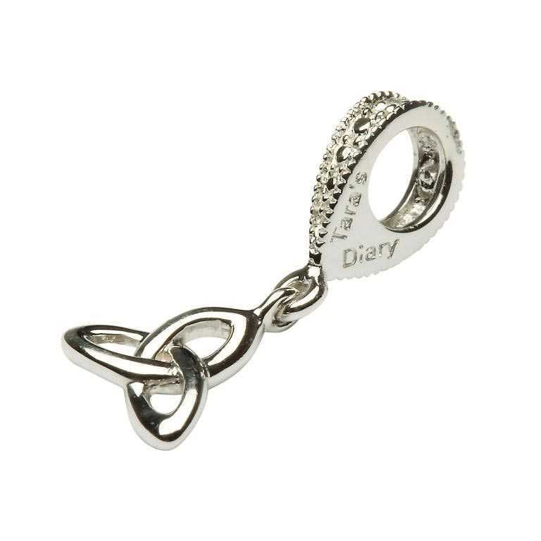 Womens Attractive Sterling Silver Celtic Knot & Trinity Knot Bead
