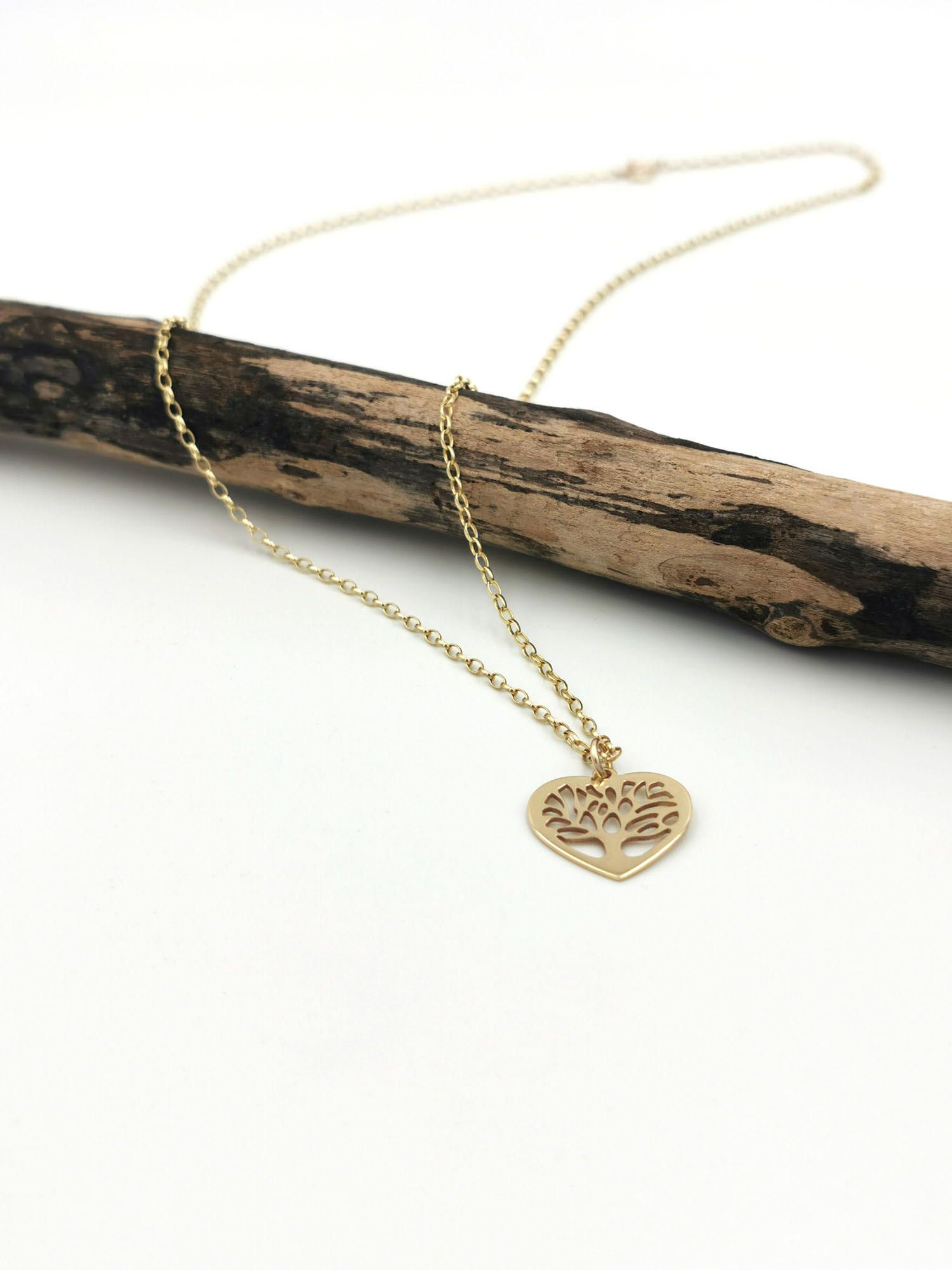 9K Heart Shaped Tree Of Life Necklace, From Ireland | My Irish Jeweler