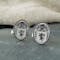 Heirloom Weight Sterling Silver Family Crest Cufflinks For Men - Gallery