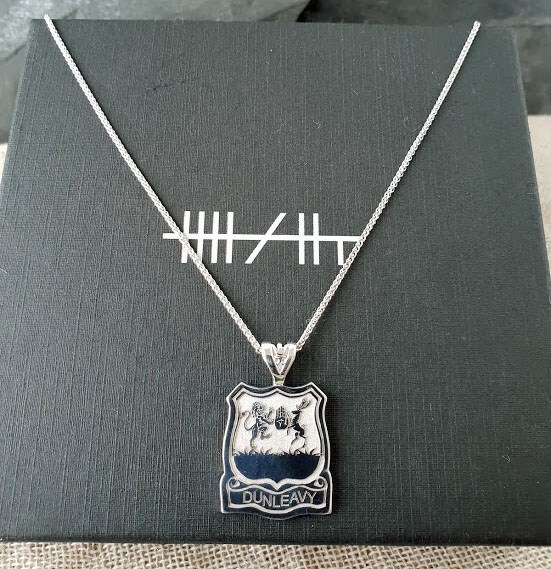 Family Crest Necklace in Sterling Silver