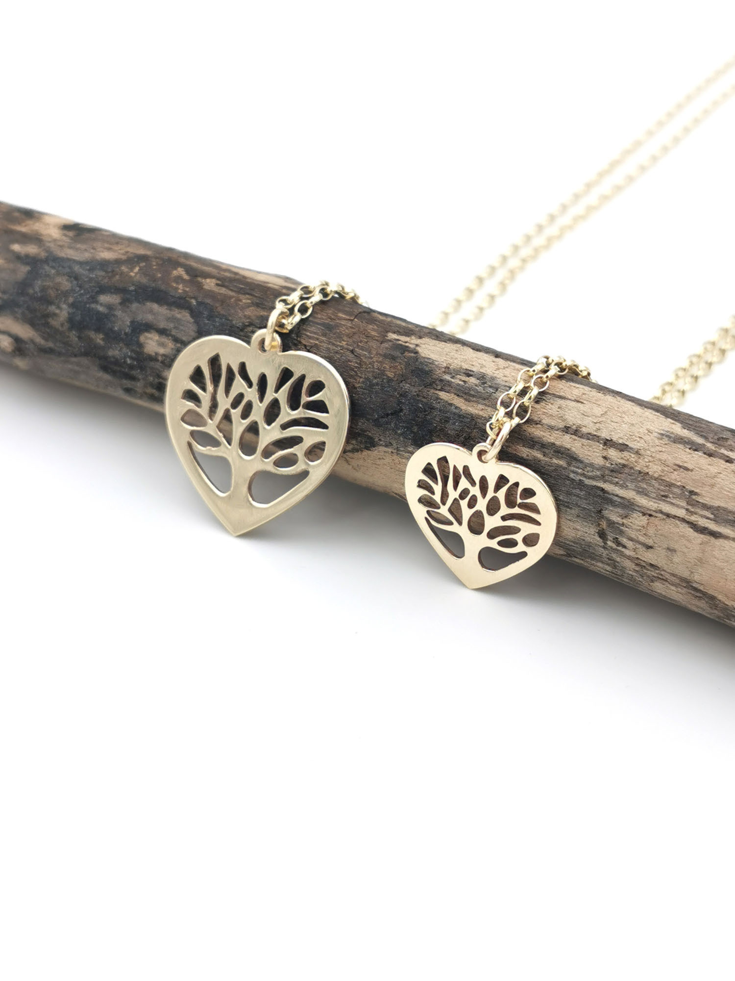 9K Heart Shaped Tree Of Life Necklace, From Ireland | My Irish Jeweler
