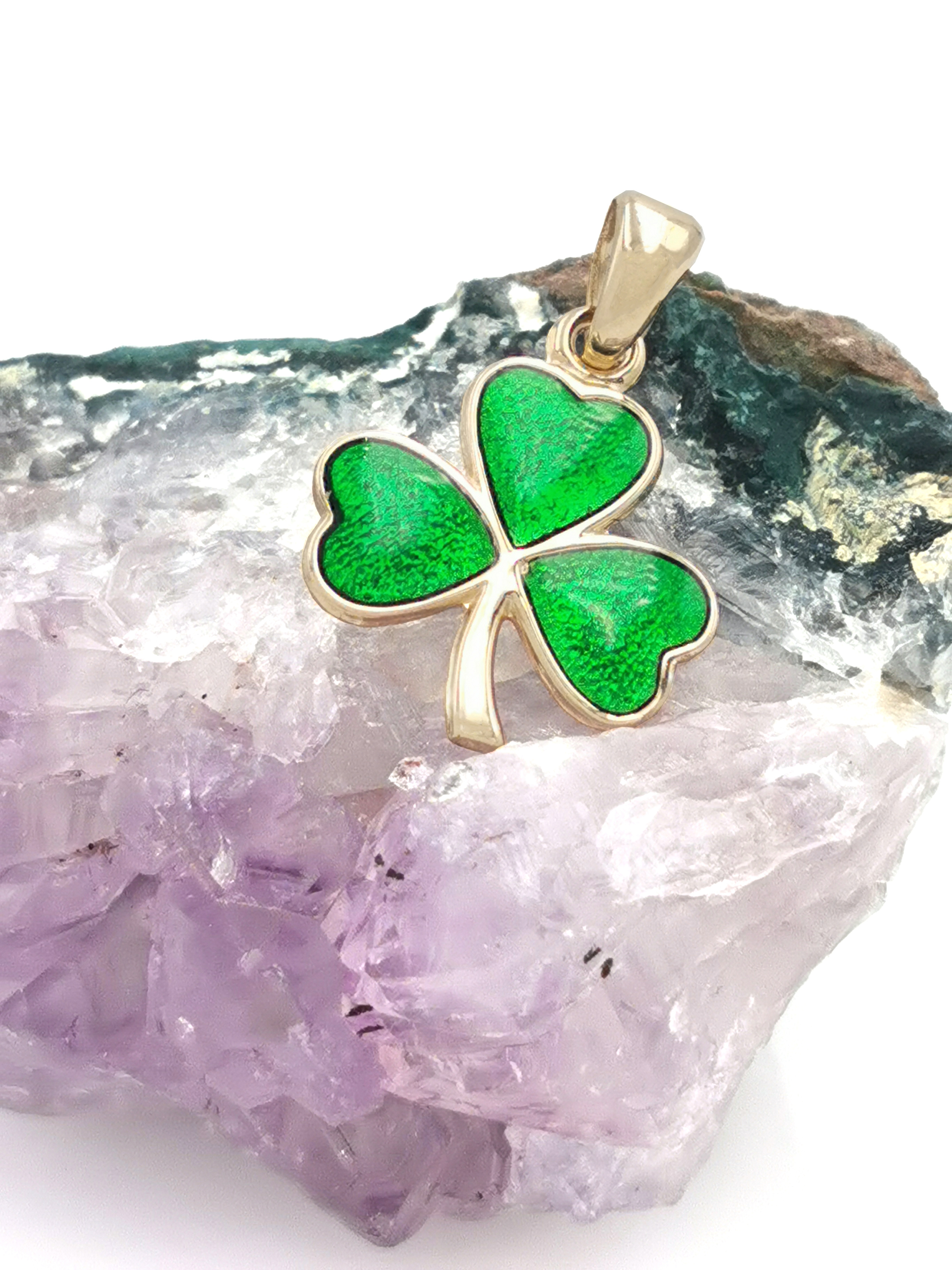 gold shamrock charm