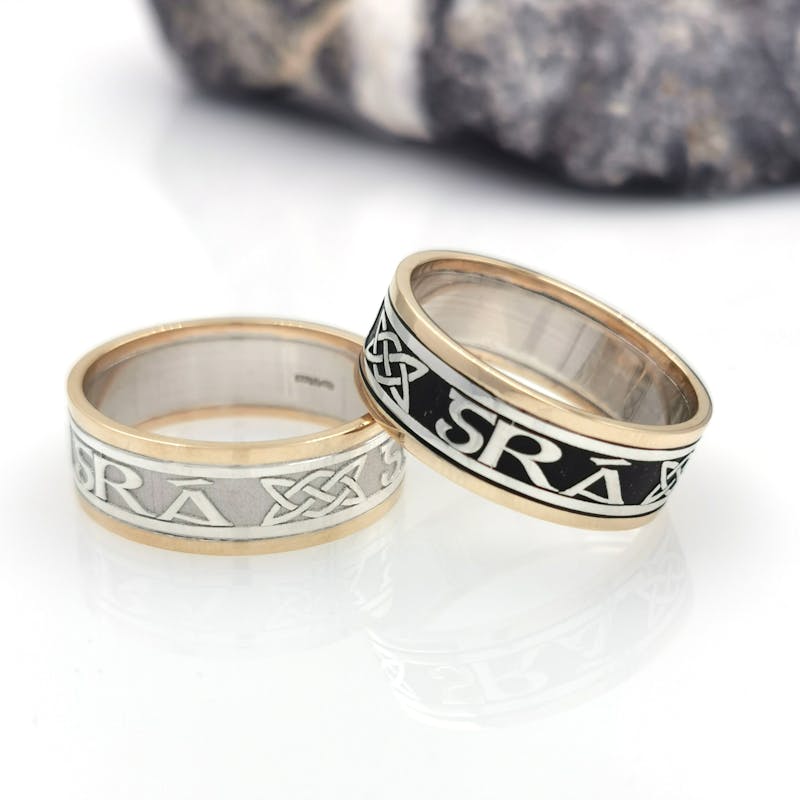 Gaelic Wedding Rings from Dublin, Ireland