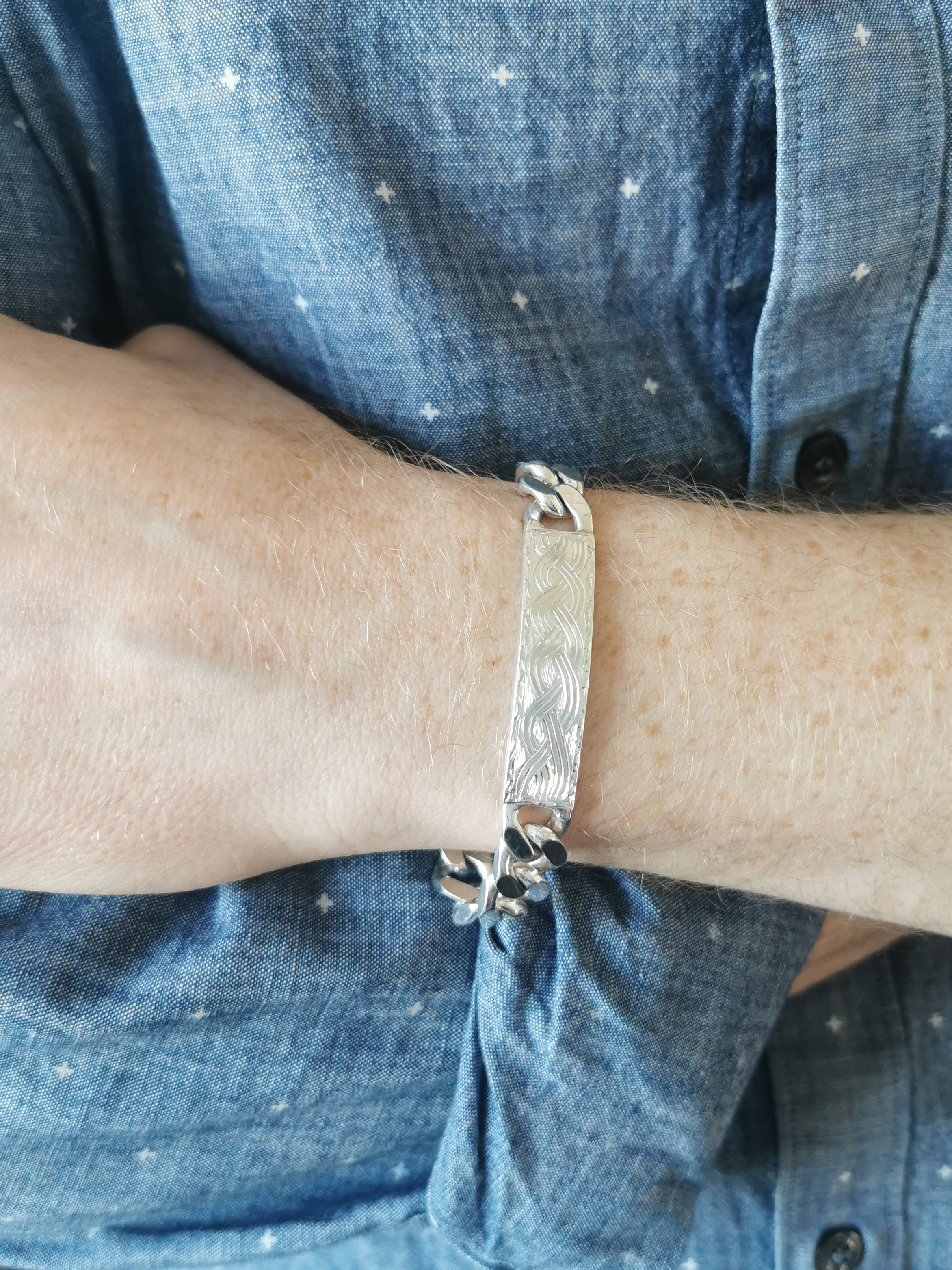 Heavy silver clearance bracelet