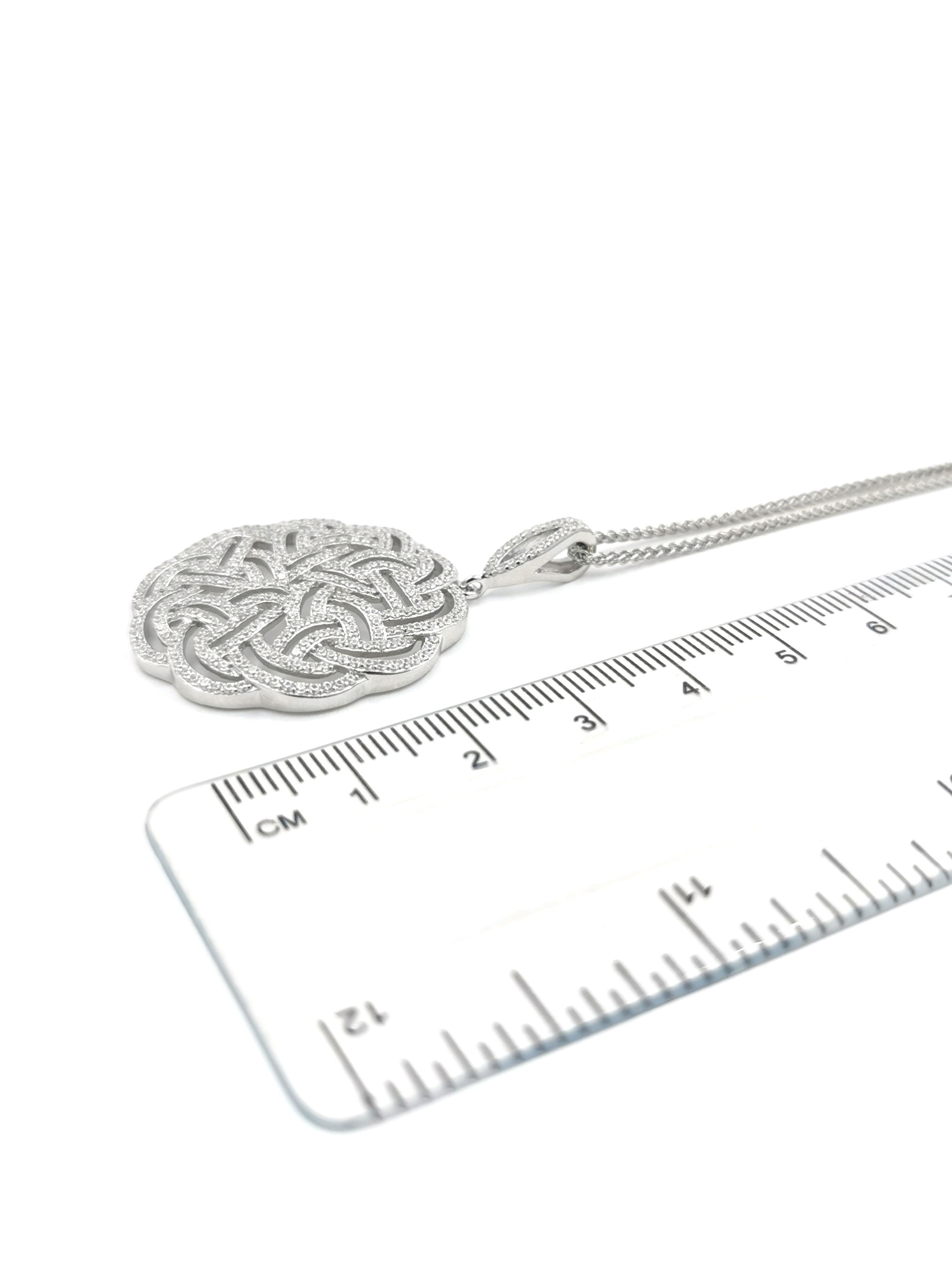 Striking Sterling Silver Celtic Knot Necklace For Women