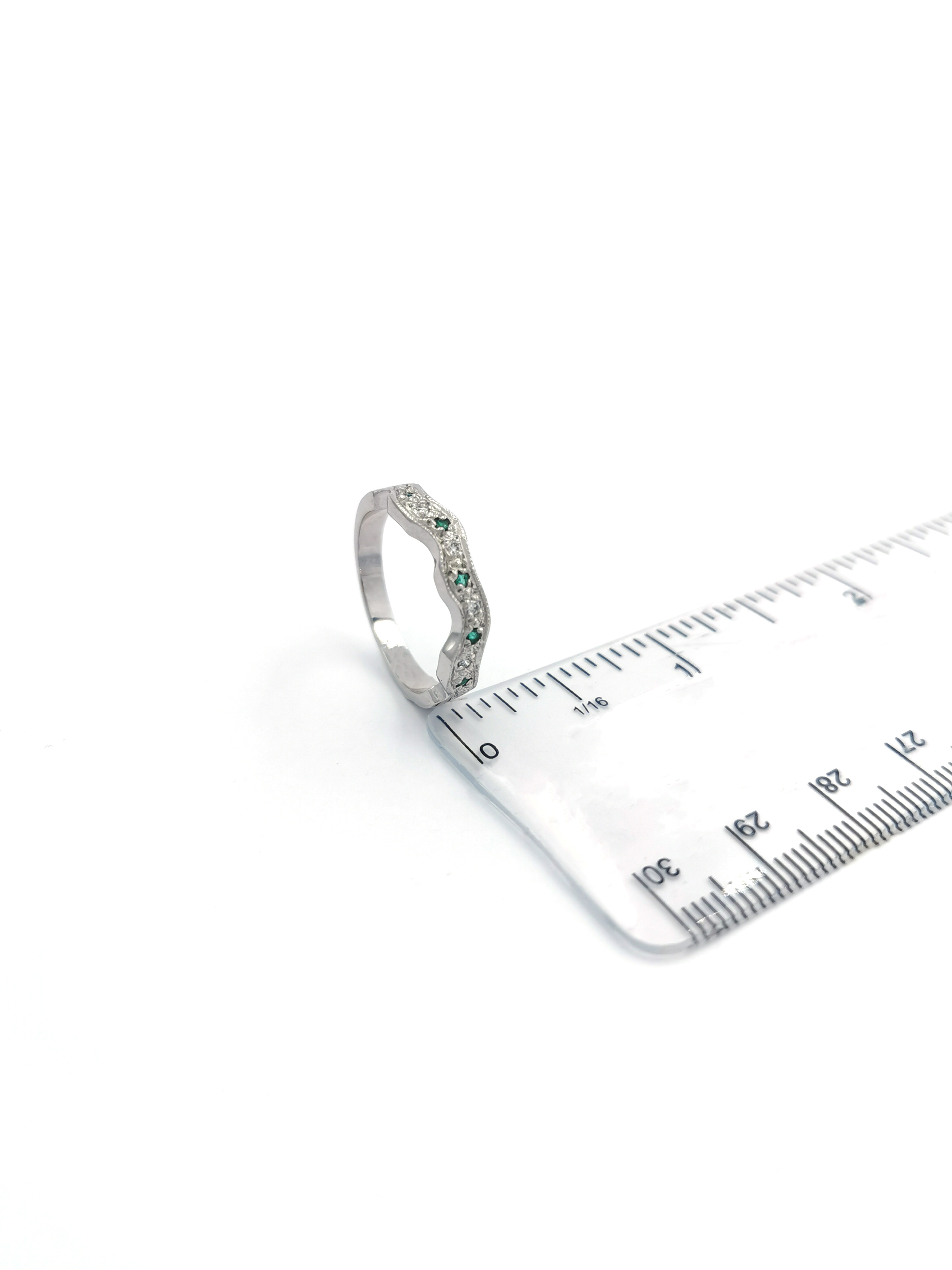 Genuine 14K White Gold Claddagh Ring For Women