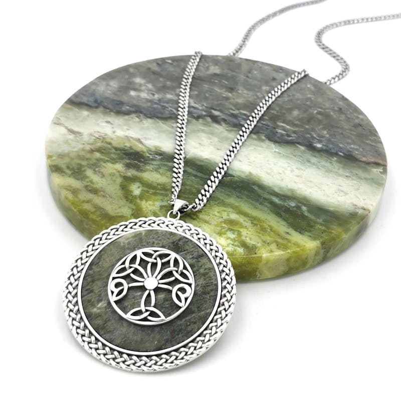 Large Authentic Sterling Silver Tree of Life Necklace For Women