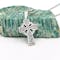 Mens Silver Oxidized Celtic Cross Necklace - Gallery