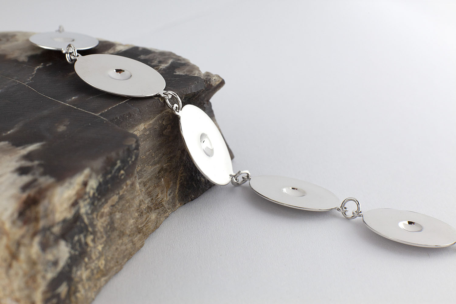 Authentic Sterling Silver & Yellow Gold Celtic Warrior Bracelet For Women. Picture Of The Reverse Side.
