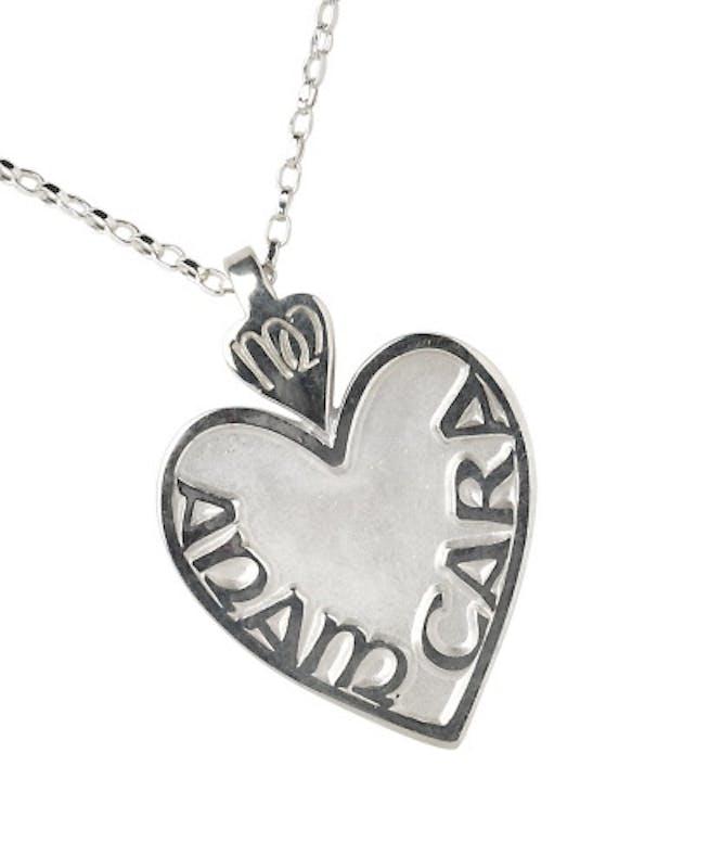 Womens Mo Anam Cara & Gaelic Necklace in Sterling Silver