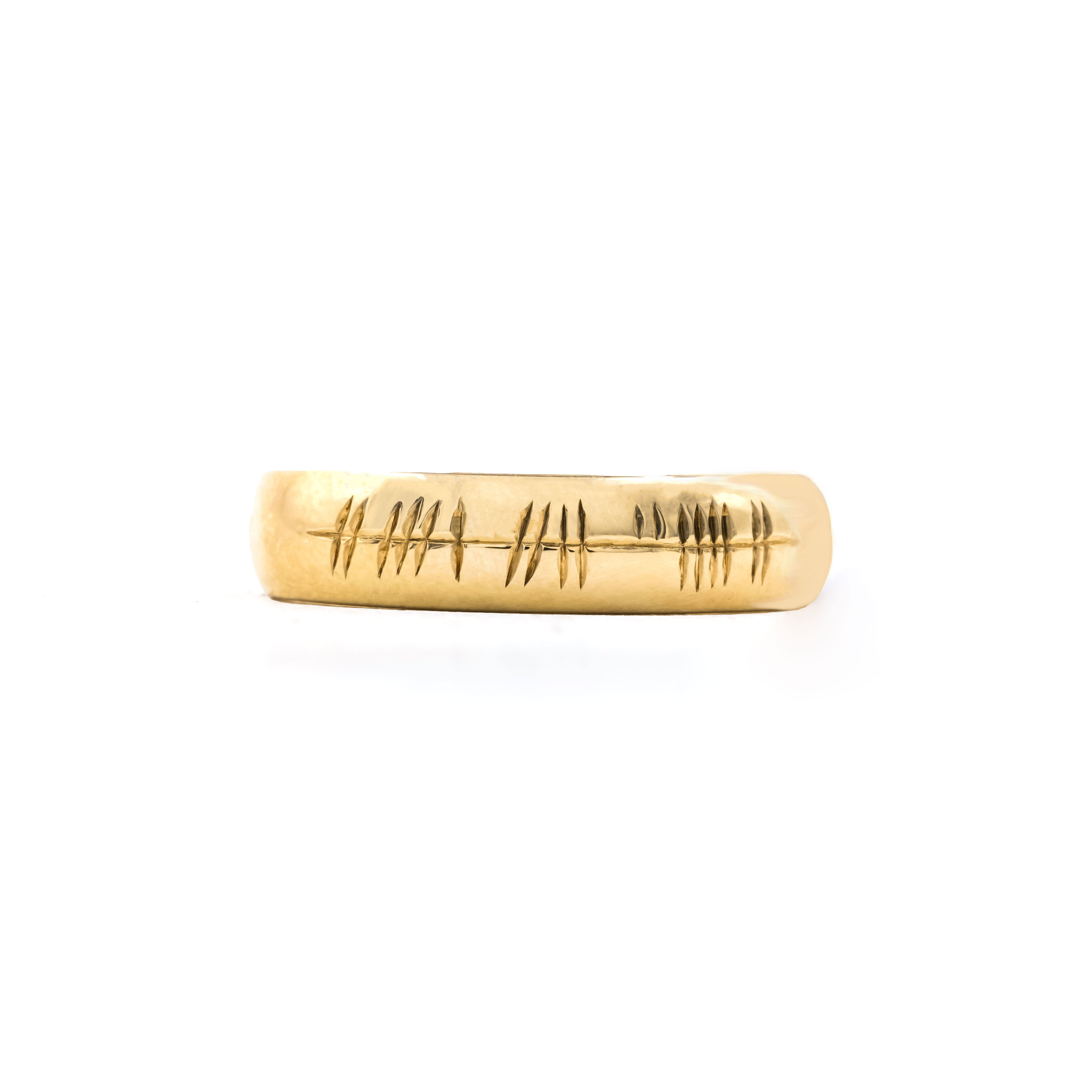 Polished 9K Yellow Gold Ogham Gift Set