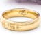 Polished 18K Yellow Gold Ogham Wedding Ring - Gallery