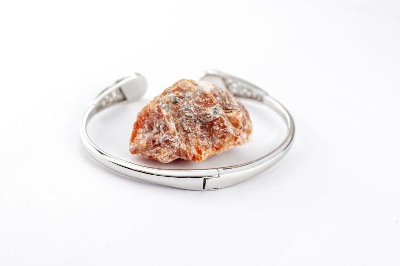 Real Sterling Silver Trinity Knot & Connemara Marble Gift Set For Women. Picture Of The Reverse Side.