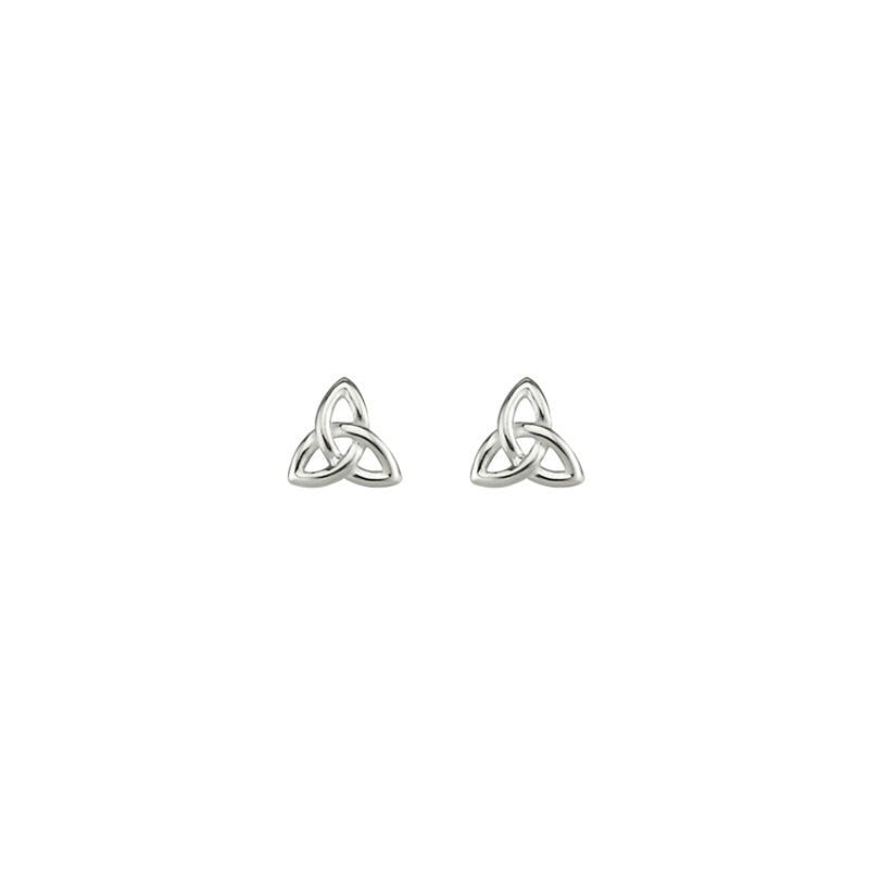 Womens Trinity Knot & Celtic Knot Earrings in Sterling Silver