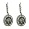 Irish Sterling Silver Shamrock & Connemara Marble Earrings For Women - Gallery