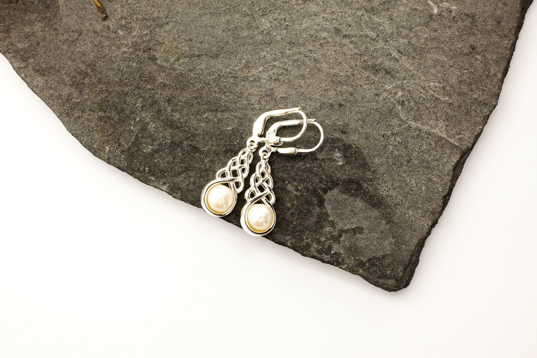 Genuine Sterling Silver Celtic Knot Earrings For Women