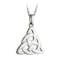 Trinity Knot & Celtic Knot Necklace - Shown with 18" Light Cable Chain - Gallery