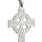 Large Irish Sterling Silver Celtic Cross Necklace For Men - Gallery