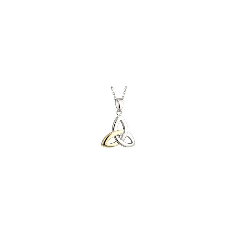 Trinity Knot Necklace - Shown with Light Cable Chain