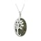 Real Sterling Silver Tree of Life & Connemara Marble Necklace For Women - Gallery