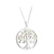 Womens Striking Sterling Silver & Yellow Gold Tree of Life Necklace - Gallery