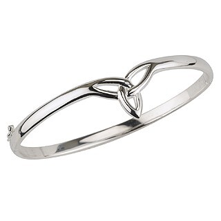 Silver Trinity Knot Bangle, From Ireland My Irish Jeweler