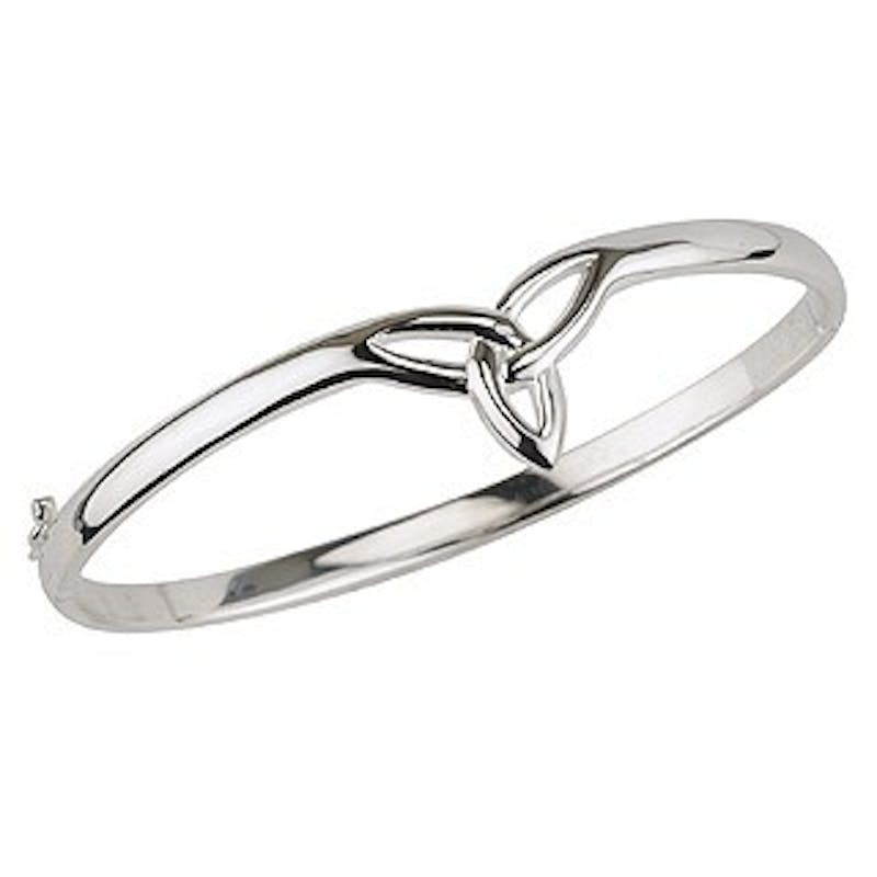 Gorgeous Sterling Silver Trinity Knot & Celtic Knot Bracelet For Women