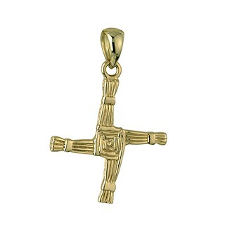 st brigid cross necklace white gold