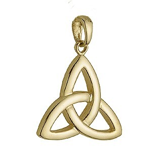 14K Gold Large Trinity Knot Charm, From Ireland My Irish Jeweler