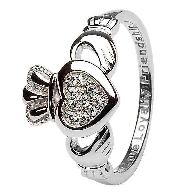 Gorgeous Sterling Silver Claddagh Ring For Women