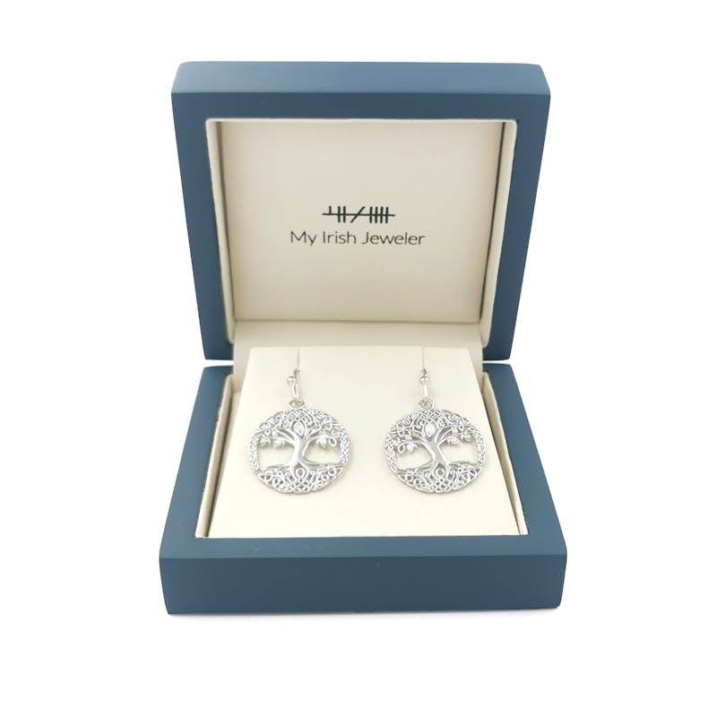 Womens Tree of Life Gift Set in Sterling Silver. In Luxury Packaging.