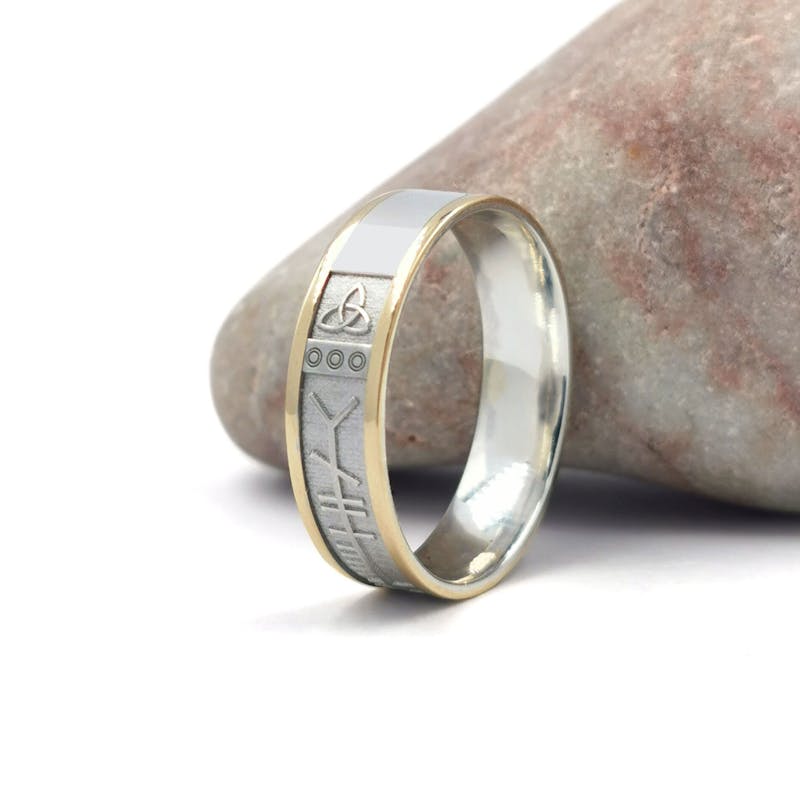 Ogham Mo Anam Cara Ring, Made in Ireland | My Irish Jeweler