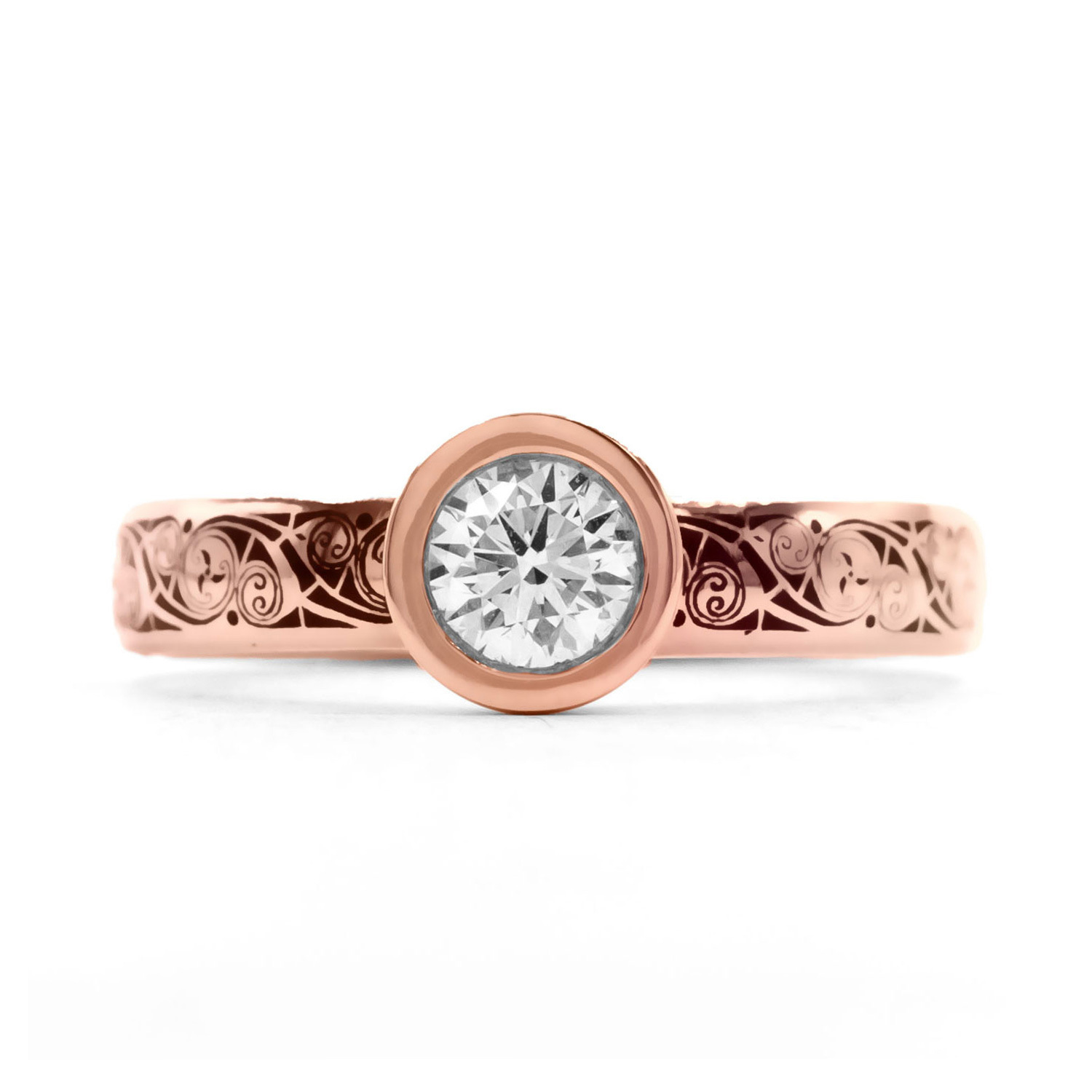18K Rose Gold 0.33ct Diamond