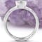Real Platinum 950 Celtic Knot Engagement Ring With a Cerin Finish For Women. Side View. - Gallery
