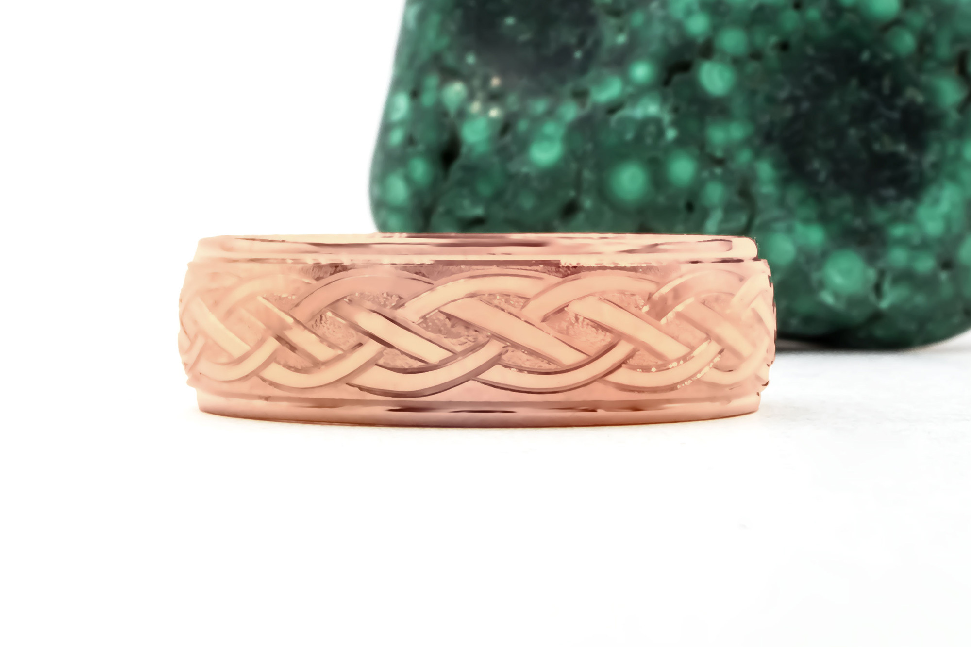 Real Rose Gold Celtic Knot Ring