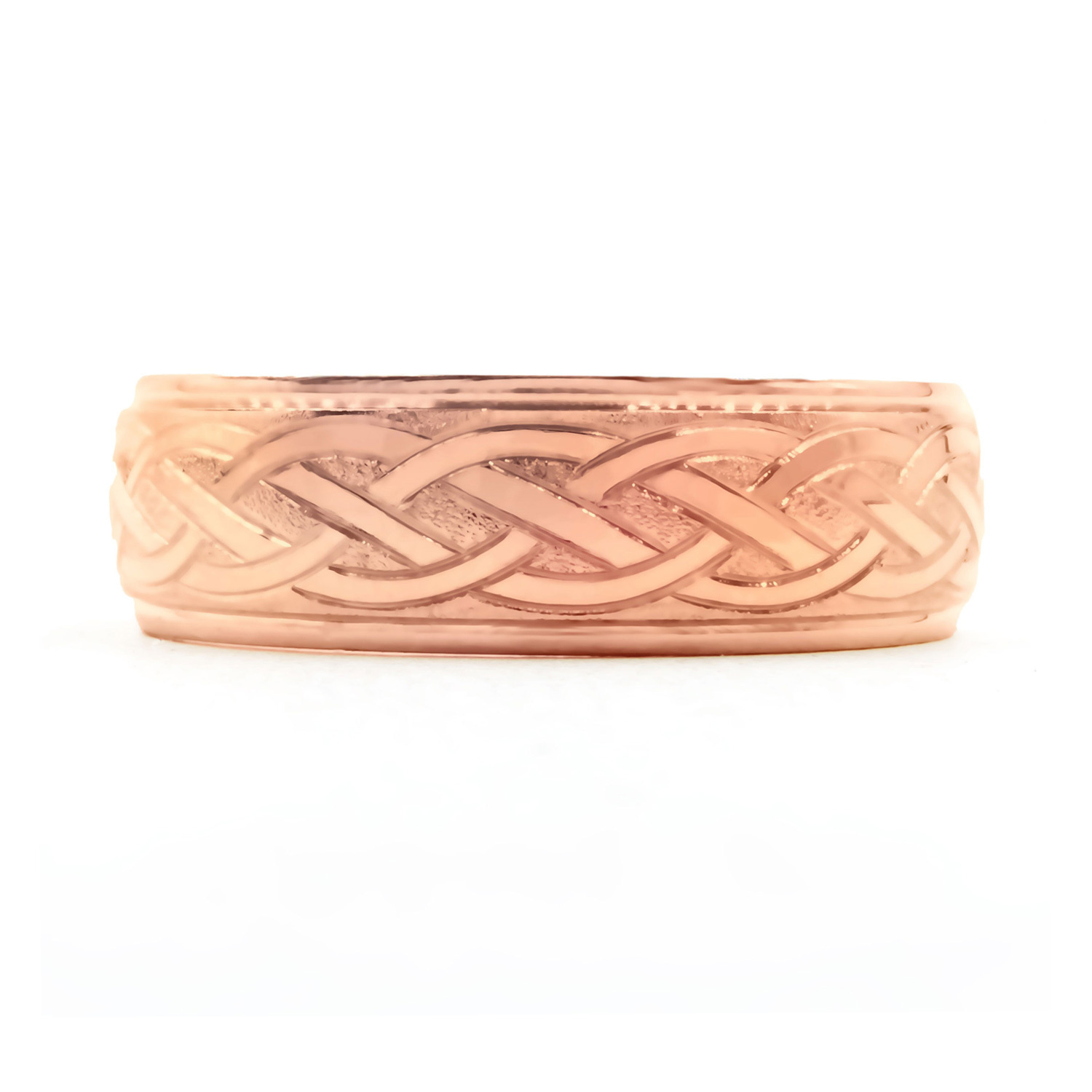 Hand-Engraved Celtic Weave Ring