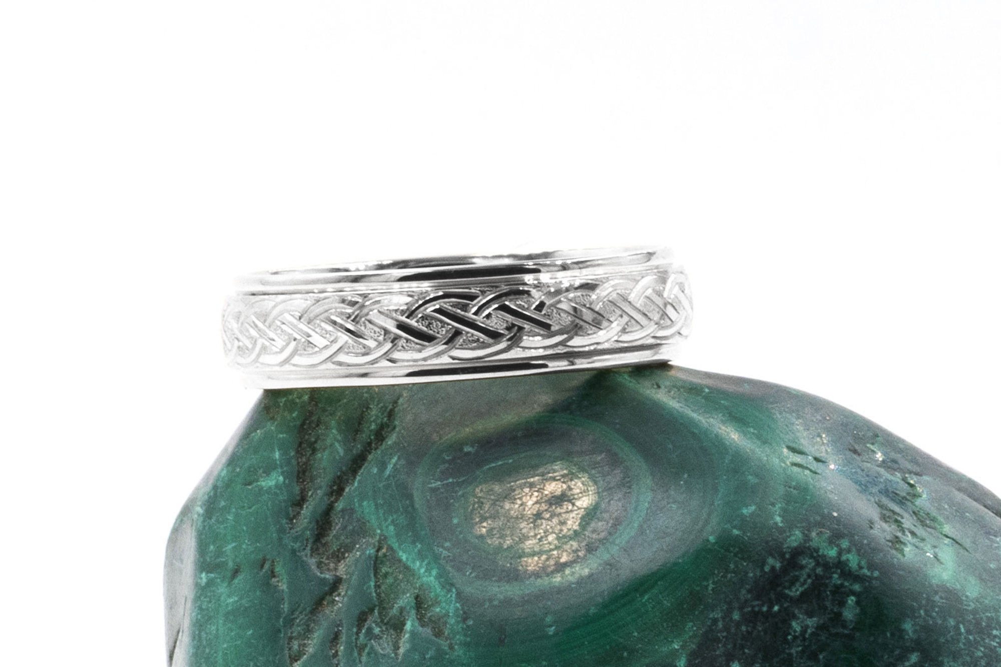 Authentic Platinum Celtic Knot 7.0mm Ring