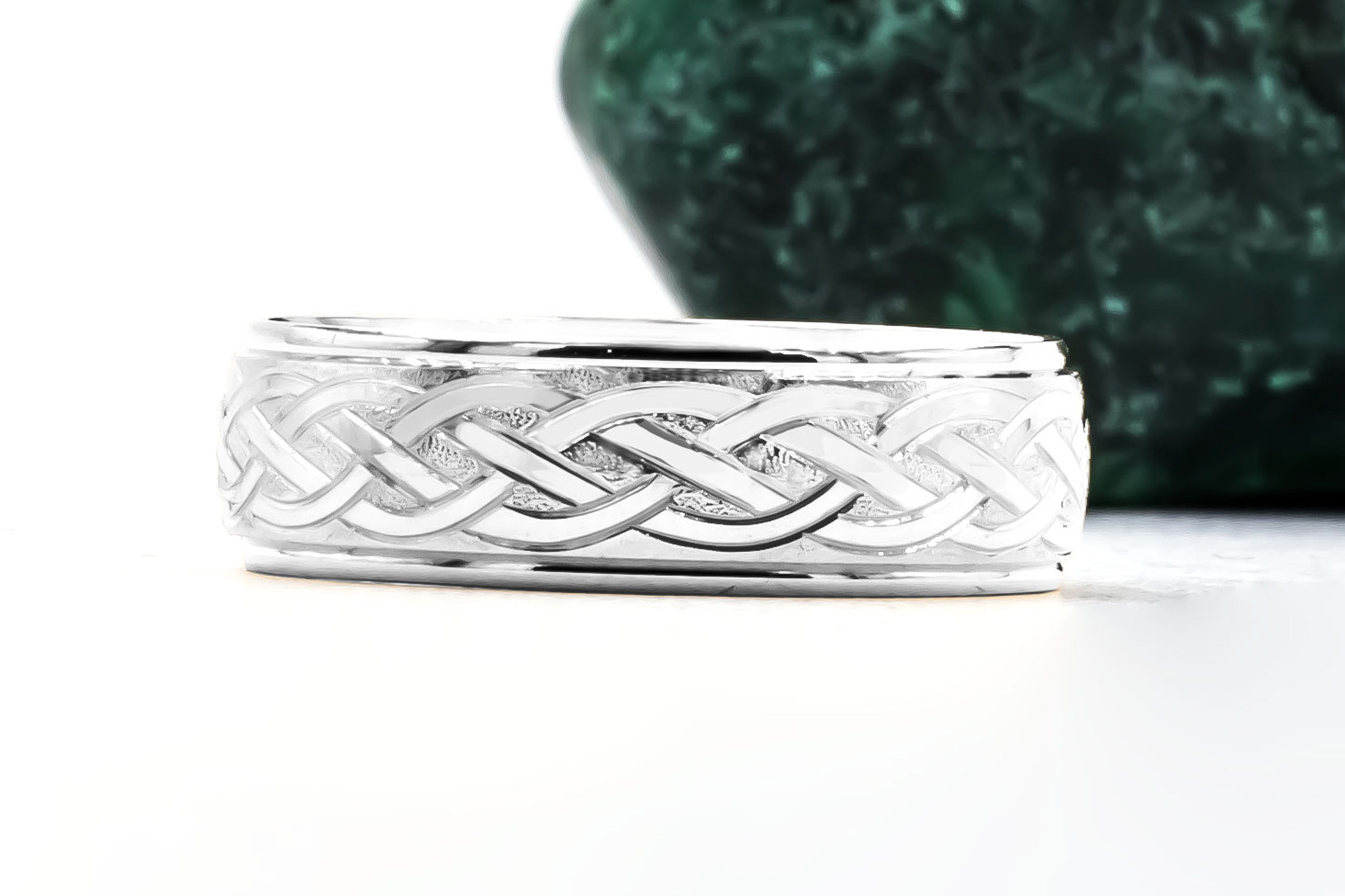 Celtic Knot 7.0mm Ring in Real Platinum