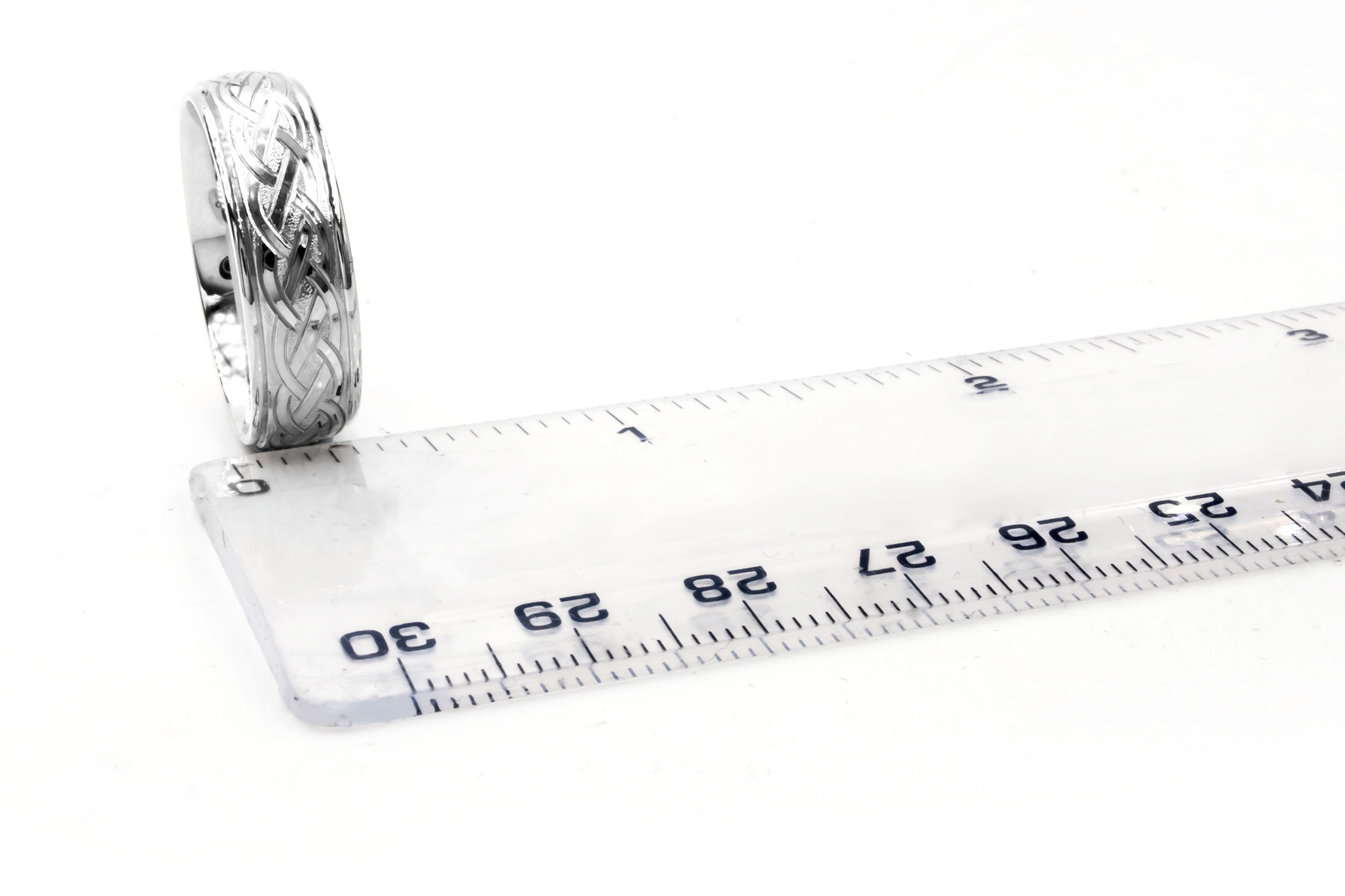 Irish Platinum Celtic Knot 5.0mm Ring